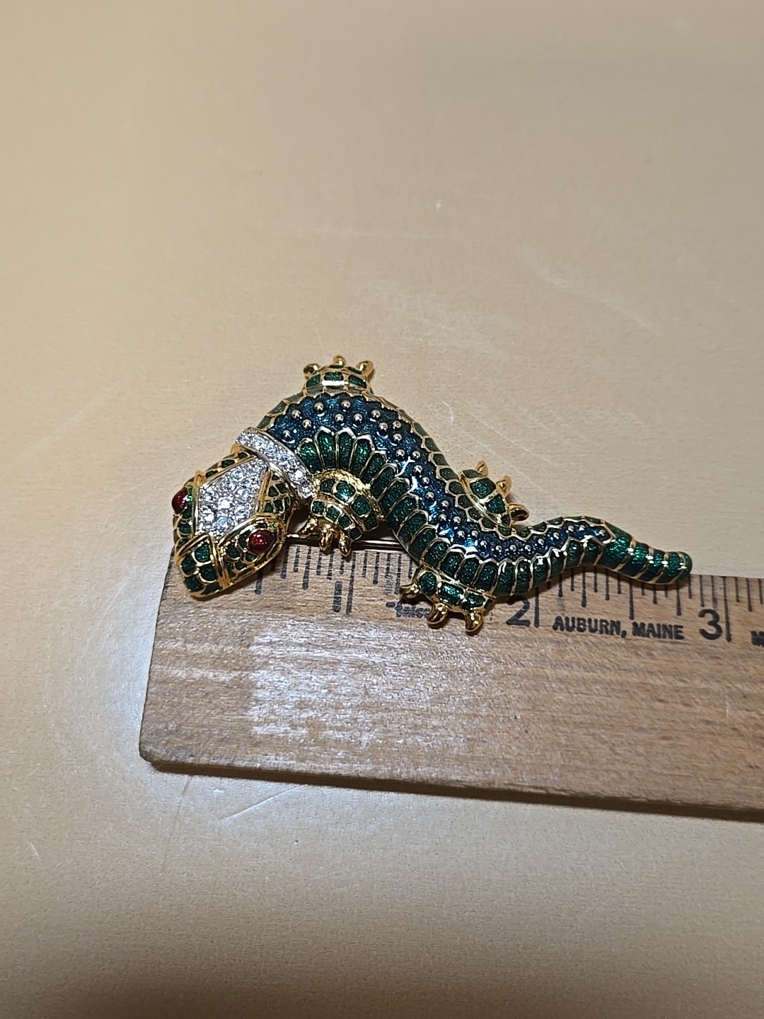 KJL Kenneth J Lane GECKO Brooch - image 4