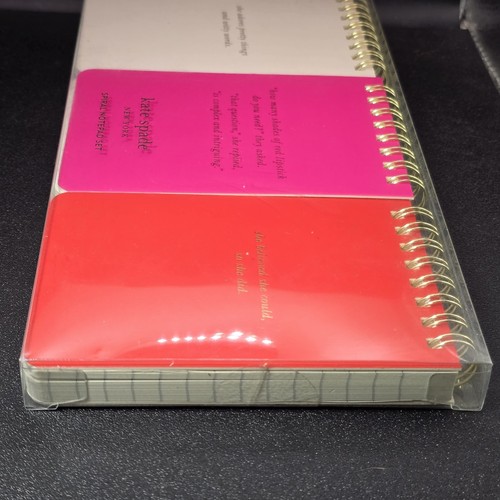 3 Kate Spade She Notebook Inspirational Sayings Pink Red White 75 Pages Each - Picture 9 of 11