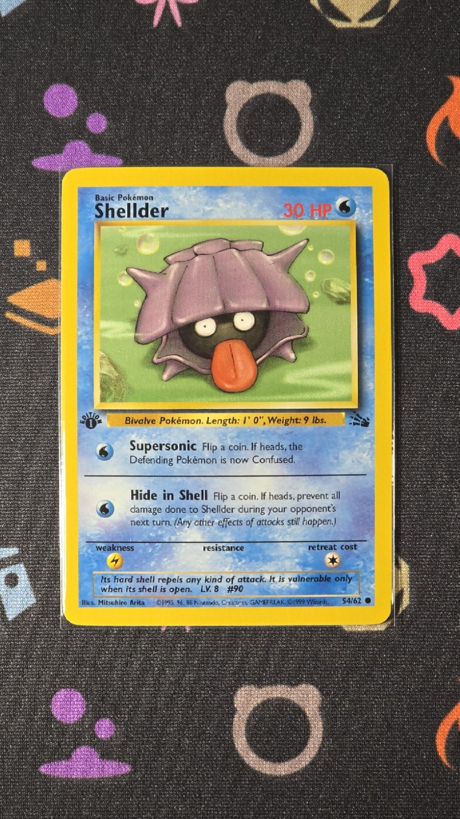 Shellder 1st Ed 54/62 NM PF Pokémon Fossil Series