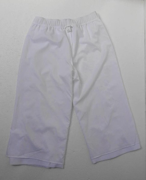 Women Club Monaco Trousers White Cashmere 36