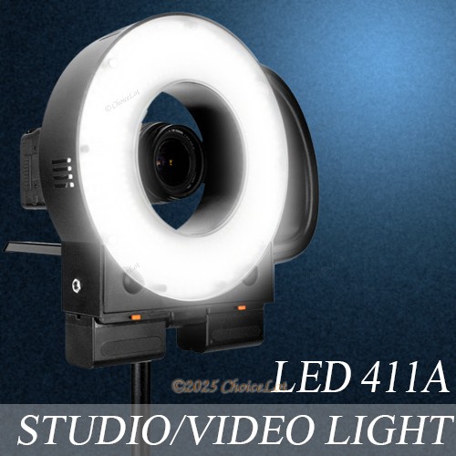 LED411A 11000lux DSLR Kamera Licht Video & Camcorder Licht Mit Batterie Usw. - Picture 1 of 7