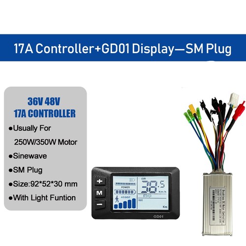 EBike 36V/48V 17A/26A/30A Controller+EN06/UKC1 Display Kit for 250W-1000W Motor - Picture 25 of 37