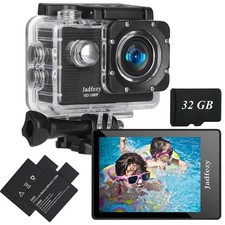Action FHD 1080P Wide Angle 98FT/30M Waterproof Cam