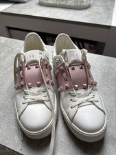Valentino Garavani - Rockstud Untitled - Sneaker Damen Rosa/Weiß Leder Gr. 38
