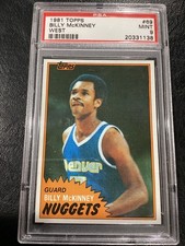 1981 Topps West #69 Billy McKinney Mint PSA 9 Low Pop Basketball Card Set Break