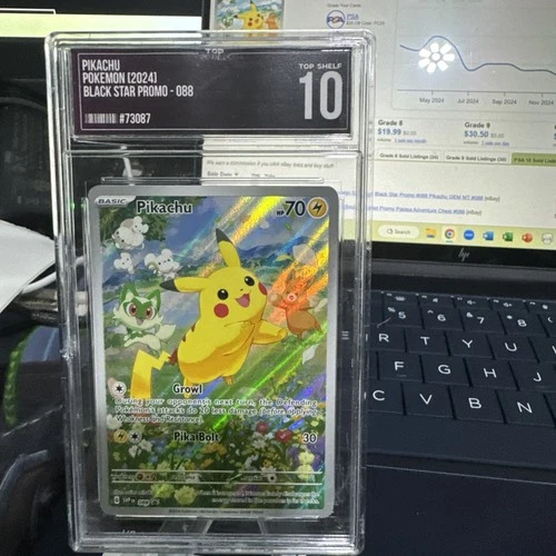 Pokémon Pikachu TCG SVP 88 Black Star Promo Holo Rare Card TSG Grade 10 Mint