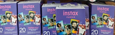 Fujifilm Instax Mini Instant Film Value Pack (Rainbow + Confetti), 20 films