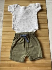 Newborn Baby shorts and bodysuit - cotton