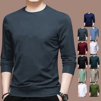 Stylisches Herren Männer Training T-Shirt hygroskopisch Langarm Muskel Activewear