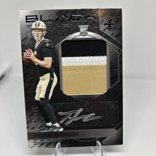 Panini 2025 Black Tyler Shough Rookie 3 Color Patch Auto RKPA-TSH /125 Saints