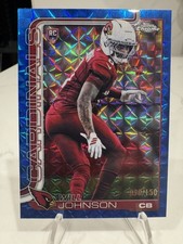 2025 Topps Chrome - Will Johnson CB - Blue Geometric Refractor /150 Cardinals