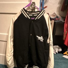 Steve & Barrys Mens Varsity Jacket XXL Black/...