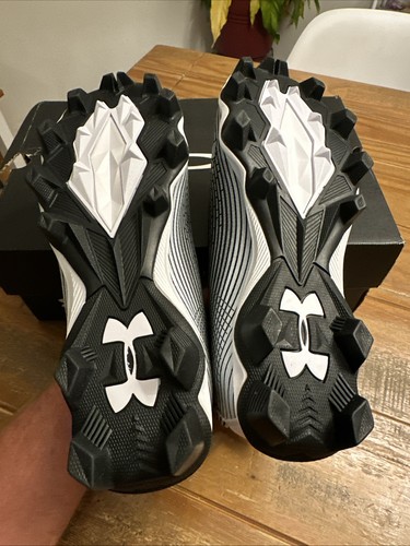 Under Armour Football Cleats Youth UA Highlight Franchise Jr. Black 3.5 NEW $60 - Picture 6 of 7