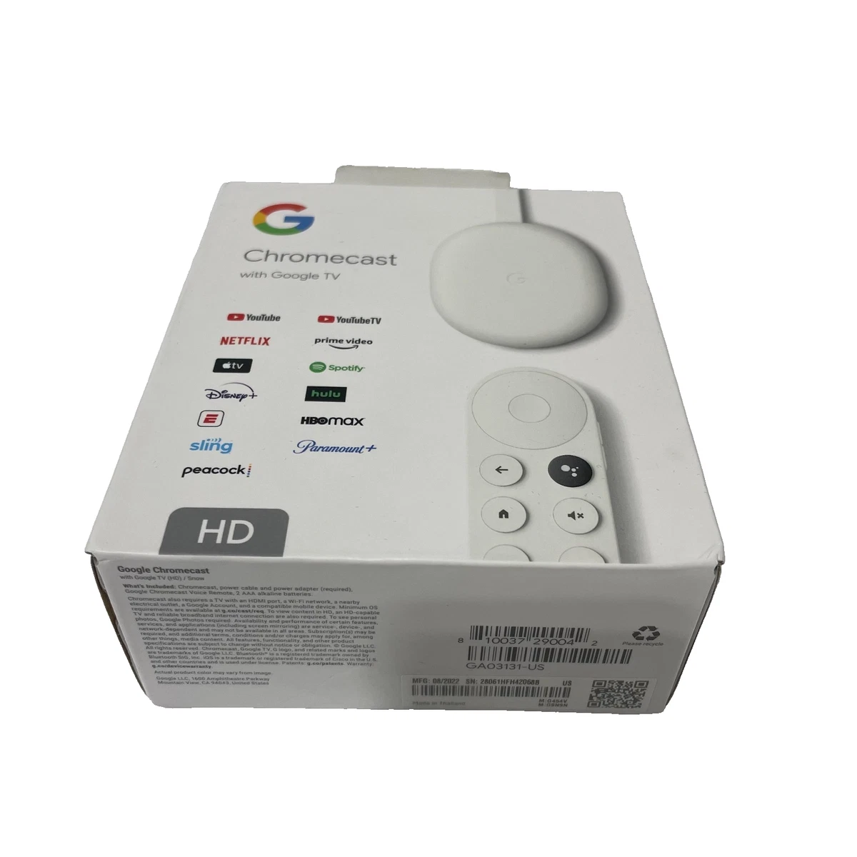 Google Chromecast with Google TV Media Streamers for sale - eBay