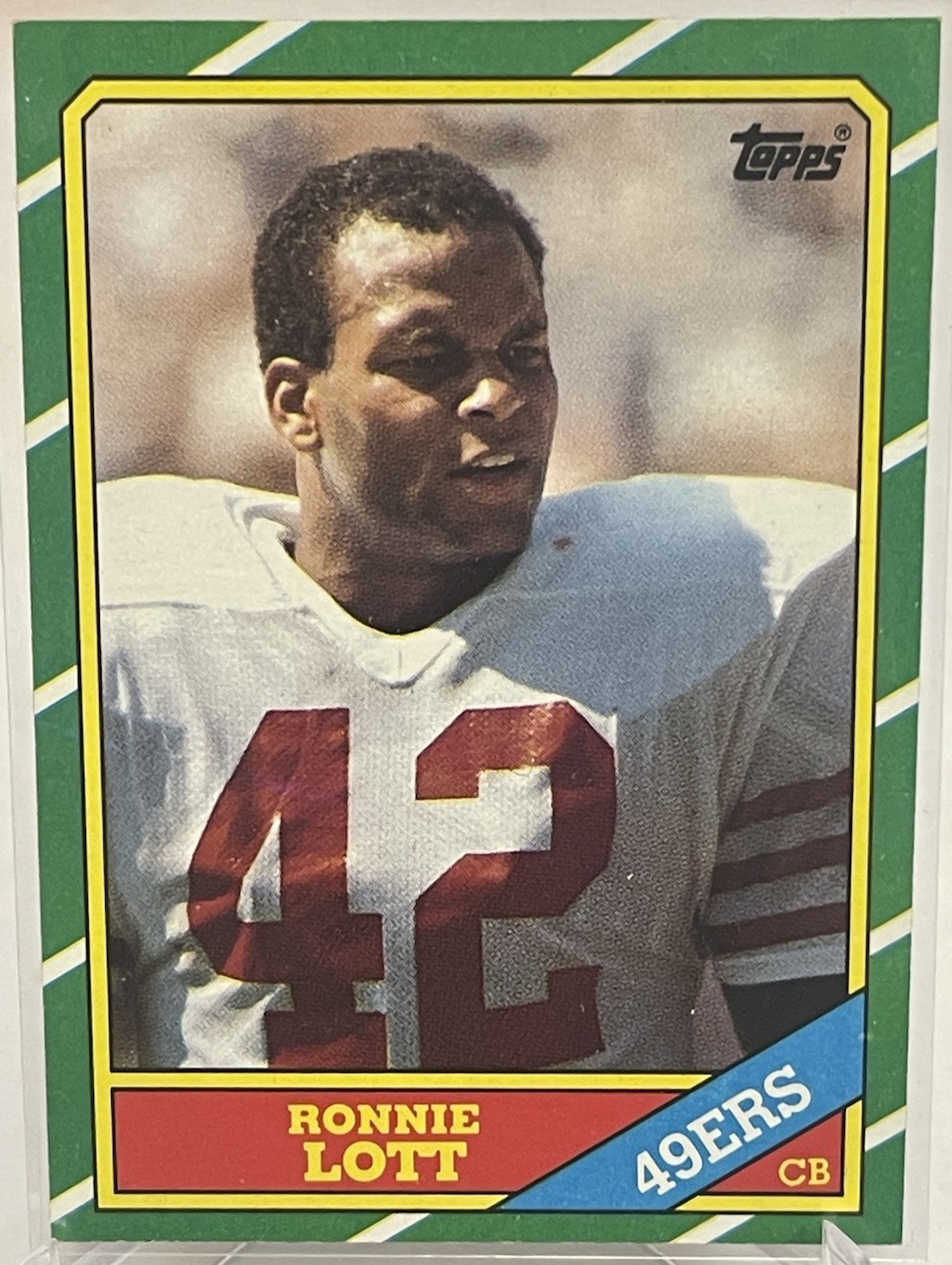 1986 Topps Football #168 Ronnie Lott San Francisco 49ers card! HOF!