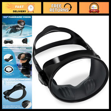 180 Clear View Diving Mask for Youth Adults - Tempered Glass Lens, Snorkeling