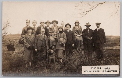 B.F.R.C Committee & Auditors 1924 & 1925 Rambling Club 2x RP Postkarte