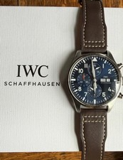 IWC pilot chronograph Le Petit Prince 2020 43mm. Warranty till 2028 Full Set