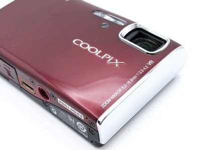 Nikon COOLPIX S51 Red 8.1MP 3x Zoom Compact Digital Camera from