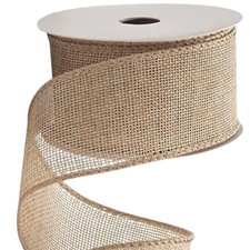 Natural Burlap Ribbon for Crafting   3 Inch x 10 Yards Burlap Wired Ribbon fo...