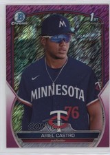 2023 Bowman Chrome Prospects Fuchsia Shimmer Refractor 19/199 Ariel Castro 1e0w