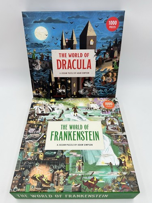 #ad The World of Dracula amp; Frankenstein Jigsaw Puzzles by Adam Simpson 1000 Pieces $29.98