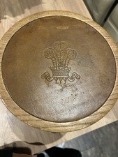 prince of wales feathers embossed milking stool