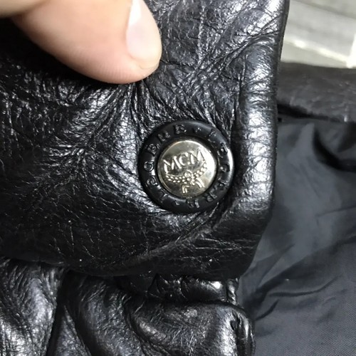 Puffer Leather Jacket MCM VINTAGE modern Creation Munich Jacket Designer - Picture 20 of 20