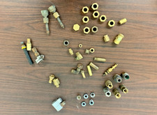 Brass Fittings, Compression Couplings, Connectors - Assorted Used Lot