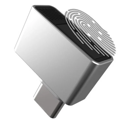 Elegant Silver Type C Biometric Scanner Laptop Fingerprint Recognition