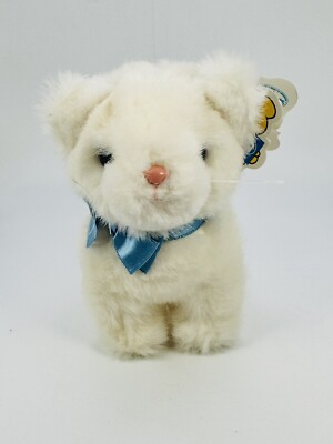 Vintage Dakin Nature Babies Bianca Kitty Plush With Tags 1986 HTF 6 
