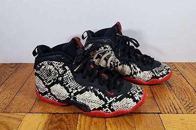 white and orange foamposites