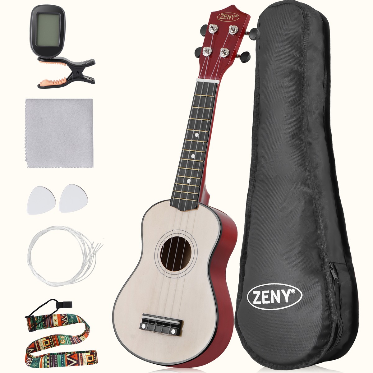 uku.lele ★2 Ukulele For Beginners 21 inch Ukulele w/ Free Gig Bag Strap Nylon