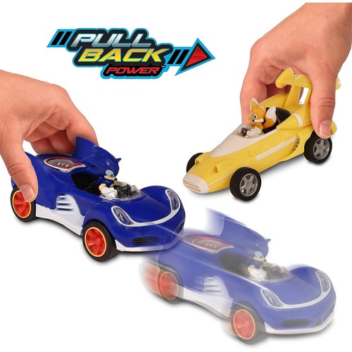 Sonic the Hedgehog and Tails All-Stars Racing 2 Pack Pull Back Legends Gift NEW - Picture 4 of 4