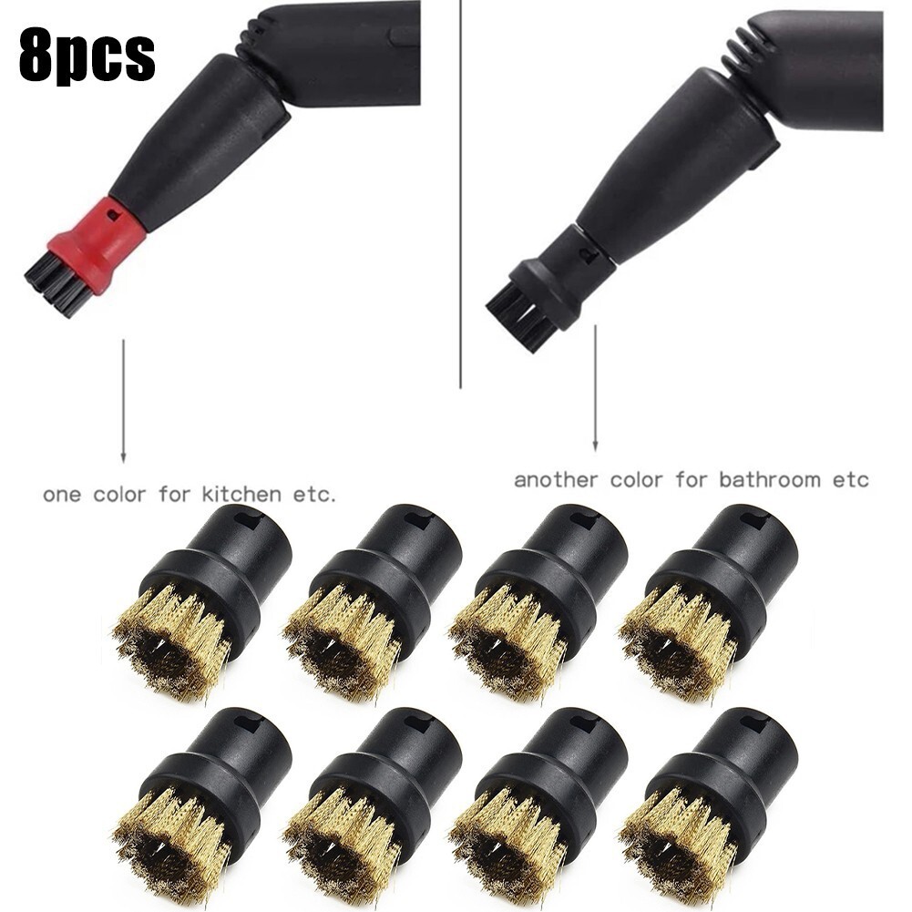 Duarable Nozzles Round Brush Low Cost Replacement Solid 8* 8pc 8pcs 8× Accessory - Picture 4 of 9