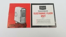 Original Vtg Sears Transistorized Electronic Flash Unit 3-8917 Instructions P1