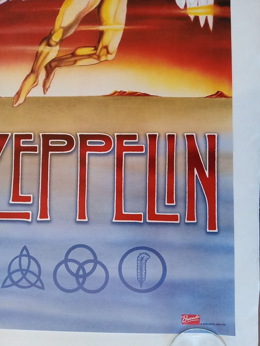 希少 90sビンテージ ベルベットポスター『SWAN SONG』 ツェッペリンC Original Vintage Led Zeppelin Swan Song Poster Rock Zoso