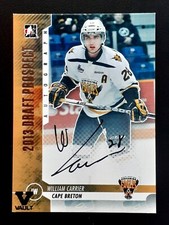 WILLIAM CARRIER 2012-13 ITG DRAFT PROSPECTS AUTOGRAPHS 12-13 NO A-WC     2885