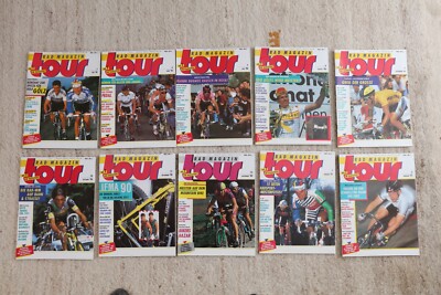 10 Hefte ''tour'' 1990-91 Merckx Fignon Lemond Campagnolo Colnago De Rosa Rohloff