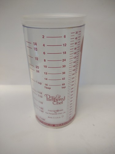 Pampered Chef Measure-All 2 Cup Wet Dry Liquid Solid #2225 Measuring Tube - Picture 3 of 4