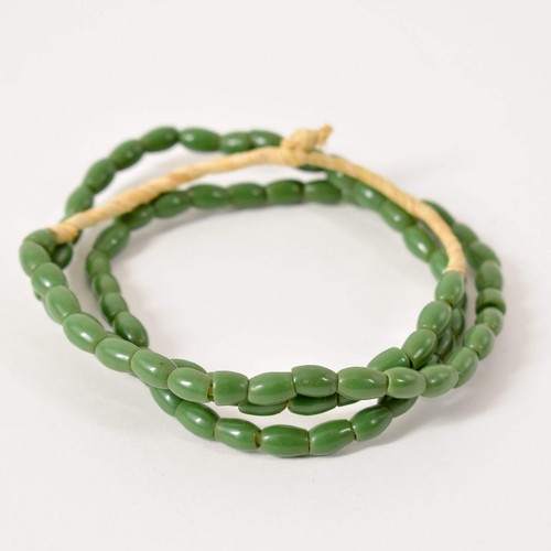 Bohemian Green Trade Beads Czech - Picture 2 of 9