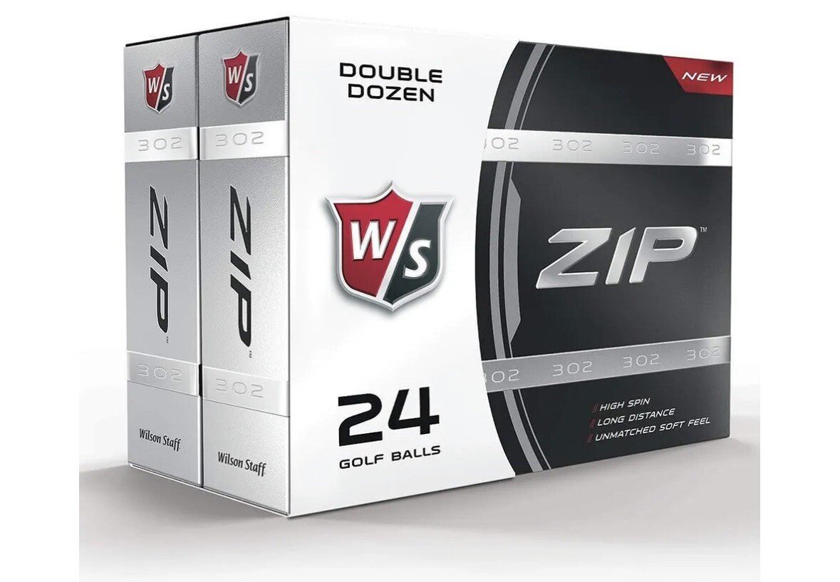 NEW Wilson Staff ZIP White Golf Balls (24 Pack) - Pick Quantity!