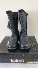 Totes Jodiblack Women's winter boots New in box. Black 10 Medium Jodi Zipper