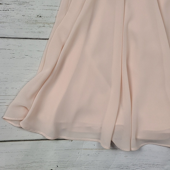 Lulu's Peach Pink Sequin Cutout Side Dress Size S… - image 4