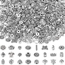 UPINS Tibetan Silver Spacer Beads, 1000Pcs Metal Spacer Beads for Jewelry Mak...