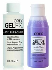 ORLY GelFX 3 in 1 CLEANSER + ALL PURPOSE GENIUS REMOVER 4oz/118mL DUO