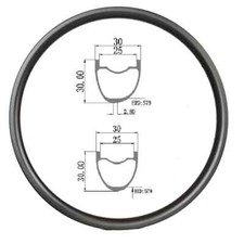 29er Carbon MTB XC Bicycle Rim 24 28 32 36H Asymmetric Symmetric AM Bike Wheels