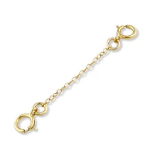 14k Gold Filled 1mm Bracelet Safety Chain 1", 2", 3"
