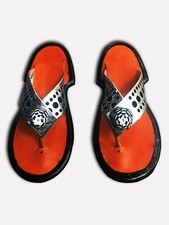Men's Handmade Traditional Leather Slippers Ghanaian Men's Sandals Shoe Slipper