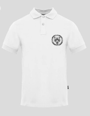 Philip Plein Sport White Polo Shirt Small Brand New Saks Fifth Ave PIPS508 Men s